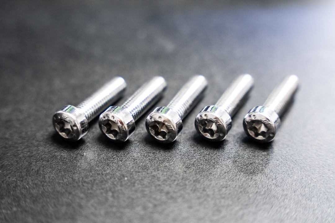 Perno de trabajo M8 (llave Torx hembra de 6 puntos) - Cromado