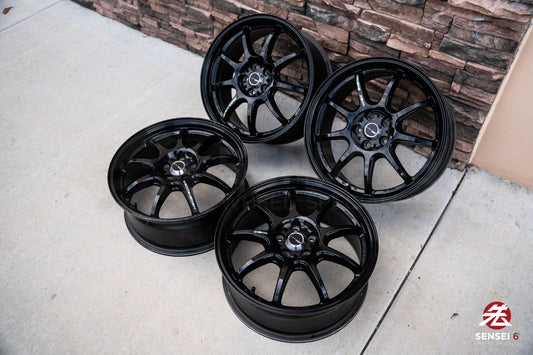17" Work Emotion D9R (Used Wheels) / 5x100 / 17x7 +53 / Black