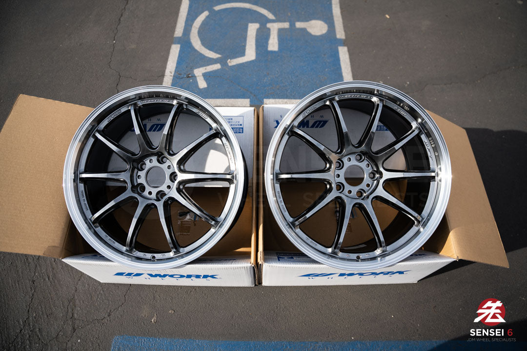 Work Emotion ZR10 1P / 19x8.5 +38, 19x9.5 +38 / 5x114.3 / Glim Black Diamond Cut Rim (GTKRC)