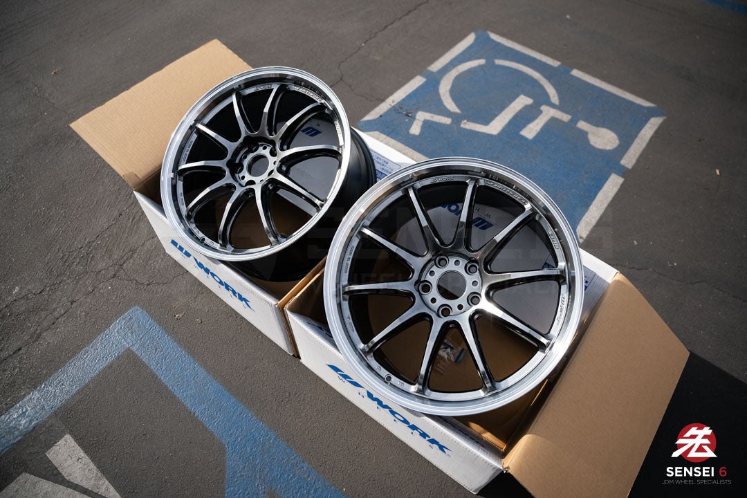 Work Emotion ZR10 1P / 19x8.5 +38, 19x9.5 +38 / 5x114.3 / Glim Black Diamond Cut Rim (GTKRC)