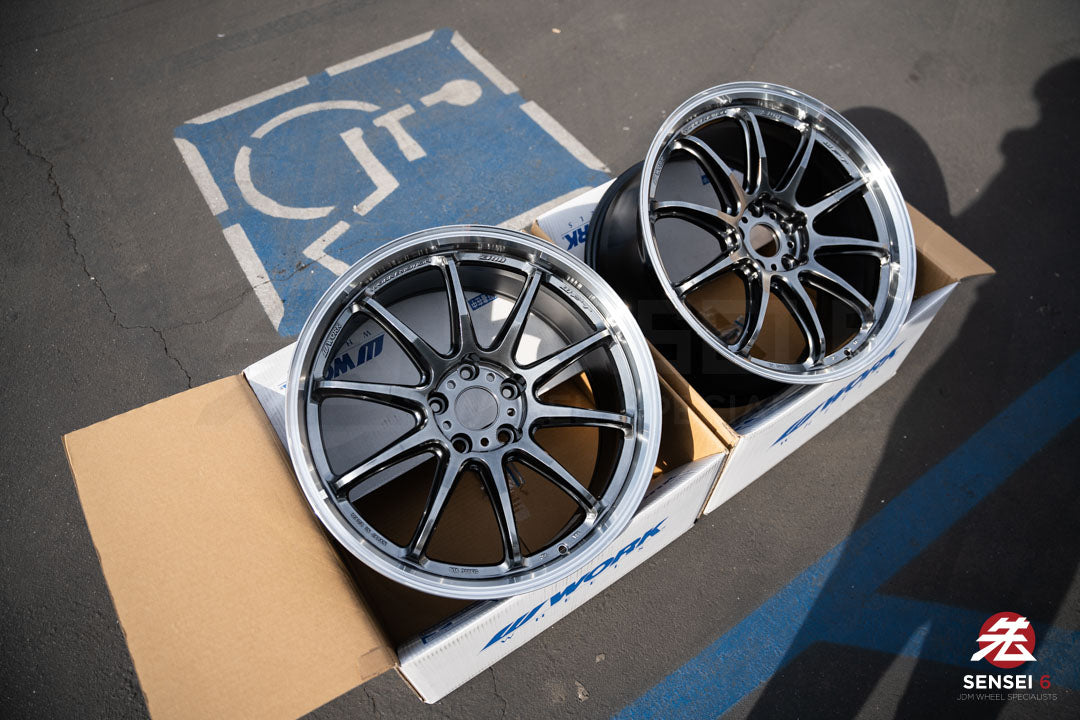 Work Emotion ZR10 1P / 19x8.5 +38, 19x9.5 +38 / 5x114.3 / Glim Black Diamond Cut Rim (GTKRC)
