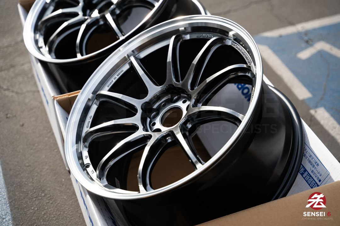 Work Emotion ZR10 1P / 19x8.5 +38, 19x9.5 +38 / 5x114.3 / Glim Black Diamond Cut Rim (GTKRC)