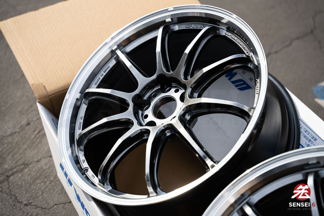 Work Emotion ZR10 1P / 19x8.5 +38, 19x9.5 +38 / 5x114.3 / Glim Black Diamond Cut Rim (GTKRC)
