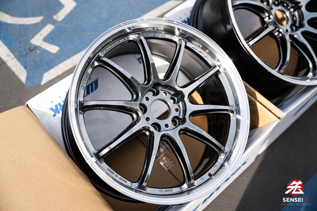 Work Emotion ZR10 1P / 19x8.5 +38 / 5x114.3 / Glim Black Diamond Cut Rim (GTKRC)