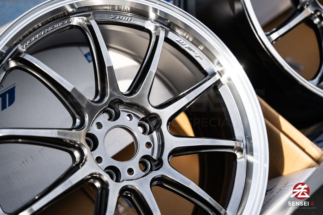 Work Emotion ZR10 1P / 19x8.5 +38 / 5x114.3 / Glim Black Diamond Cut Rim (GTKRC)