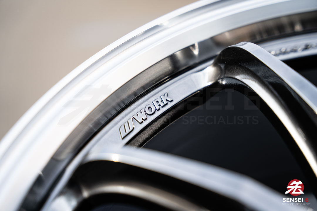 Work Emotion ZR10 1P / 19x8.5 +38 / 5x114.3 / Glim Black Diamond Cut Rim (GTKRC)
