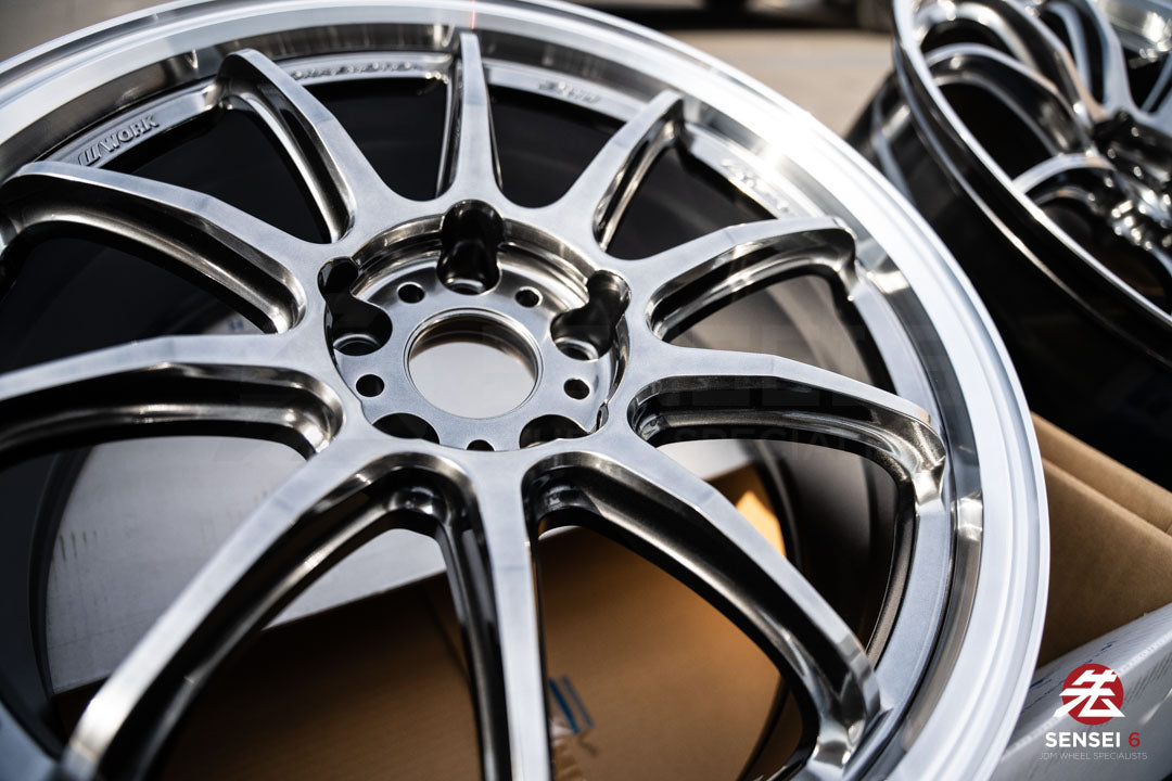 Work Emotion ZR10 1P / 19x8.5 +38 / 5x114.3 / Glim Black Diamond Cut Rim (GTKRC)