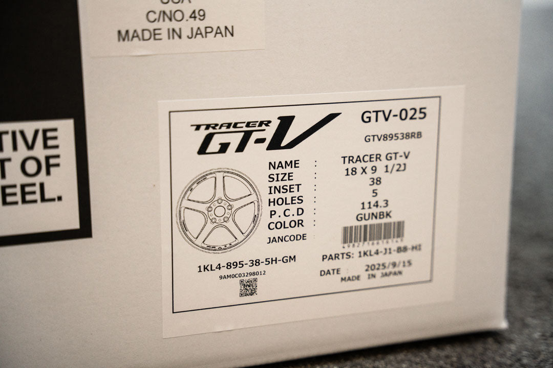 AME Tracer GTV / 18x9.5 +38 / 5x114.3 / Gun Black (DGM)