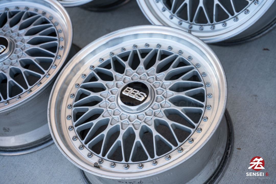 18" BBS Super RS (Used Wheels) / 5x114.3 / 18x8 +42, 18x9 +37 / Silver