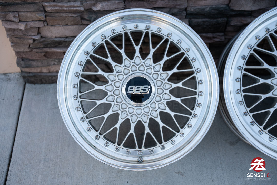18" BBS Super RS (Used Wheels) / 5x114.3 / 18x8 +42, 18x9 +37 / Silver