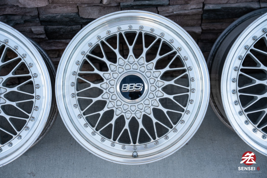18" BBS Super RS (Used Wheels) / 5x114.3 / 18x8 +42, 18x9 +37 / Silver