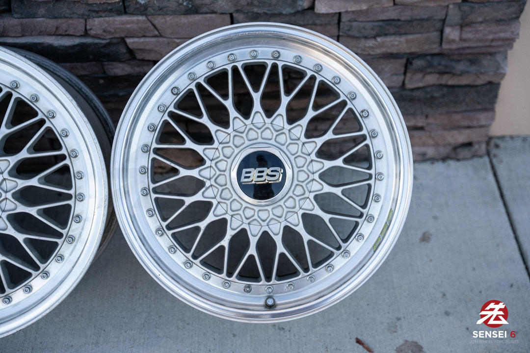 18" BBS Super RS (Used Wheels) / 5x114.3 / 18x8 +42, 18x9 +37 / Silver