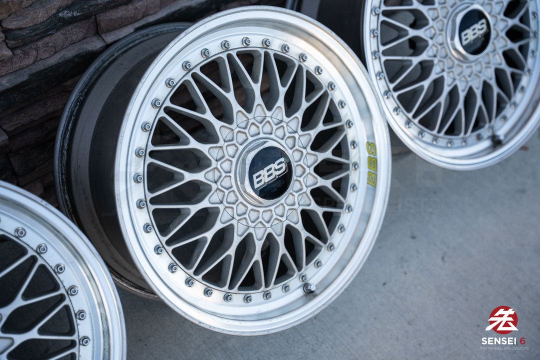 18" BBS Super RS (Used Wheels) / 5x114.3 / 18x8 +42, 18x9 +37 / Silver