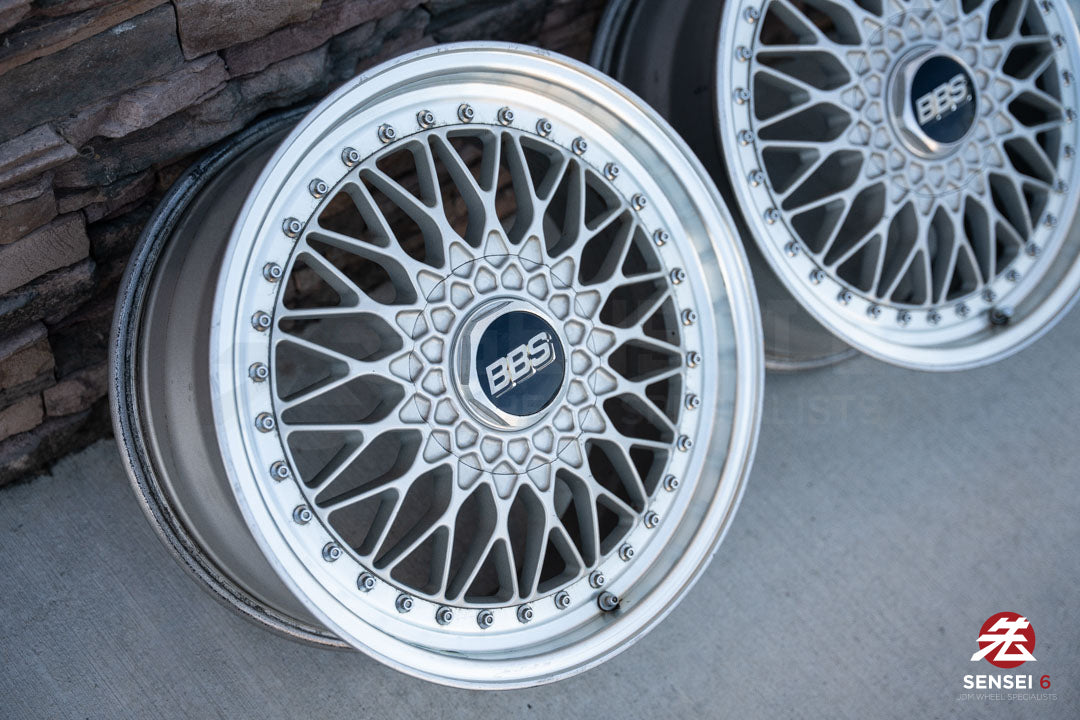 18" BBS Super RS (Used Wheels) / 5x114.3 / 18x8 +42, 18x9 +37 / Silver