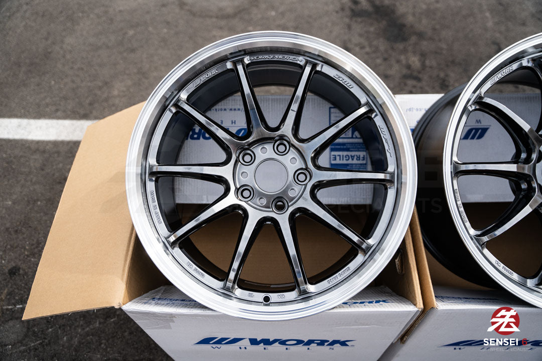 Work Emotion ZR10 1P / 18x9.5 +38 / 5x114.3 / Titanio con corte de diamante (HGLC)