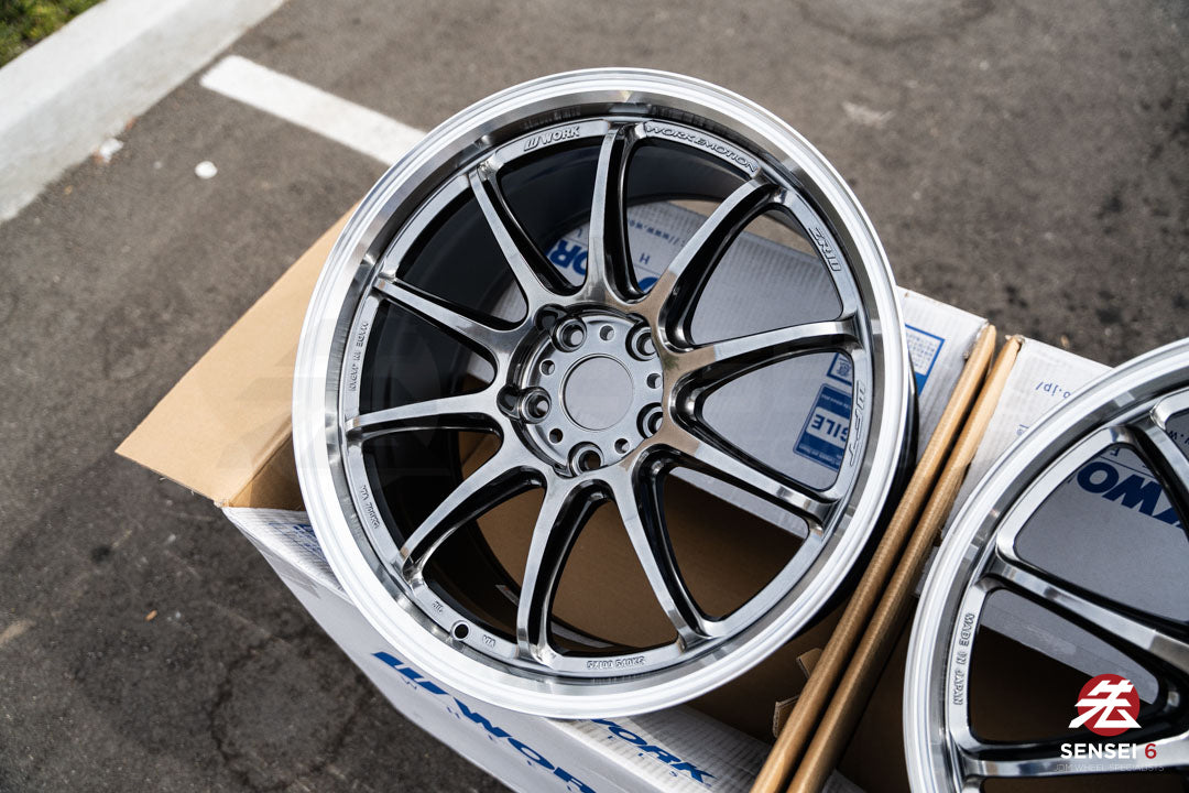 Work Emotion ZR10 1P / 18x9.5 +38 / 5x114.3 / Titanio con corte de diamante (HGLC)