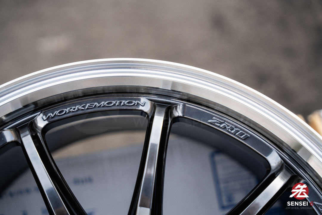 Work Emotion ZR10 1P / 18x9.5 +38 / 5x114.3 / Titanio con corte de diamante (HGLC)
