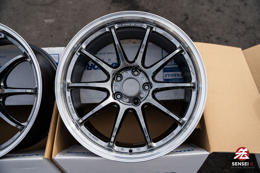 Work Emotion ZR10 1P / 18x9.5 +22 / 5x114.3 / Llanta Glim Black con corte de diamante (GTKRC)