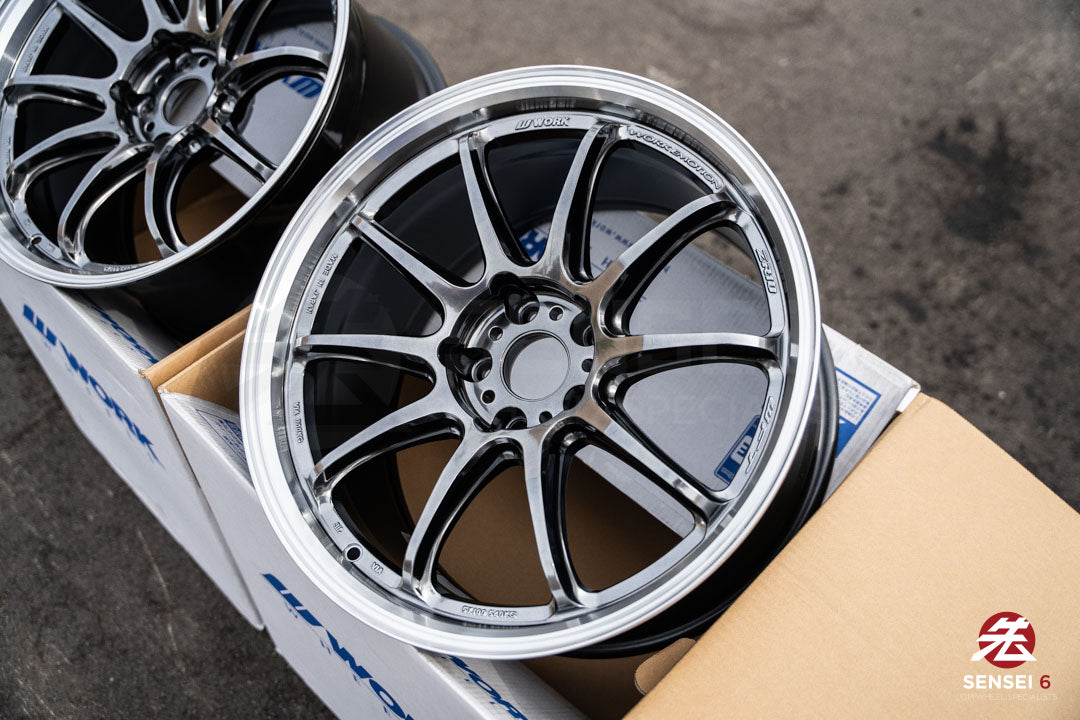 Work Emotion ZR10 1P / 18x9.5 +22 / 5x114.3 / Llanta Glim Black con corte de diamante (GTKRC)