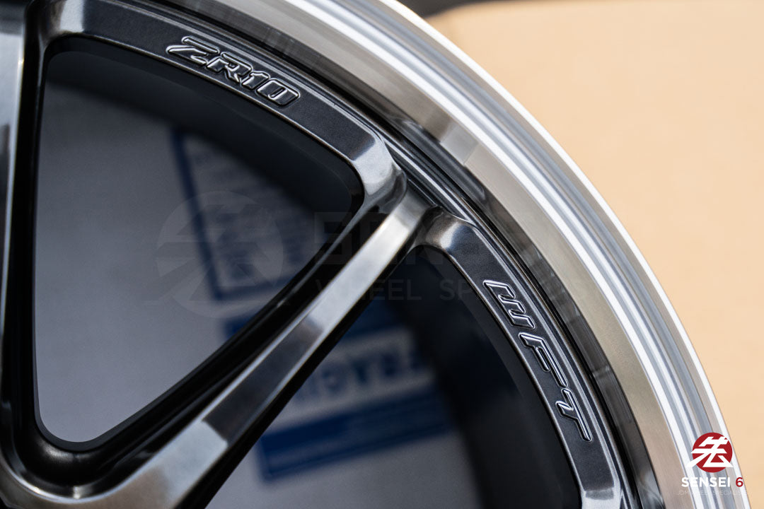 Work Emotion ZR10 1P / 18x9.5 +22 / 5x114.3 / Llanta Glim Black con corte de diamante (GTKRC)