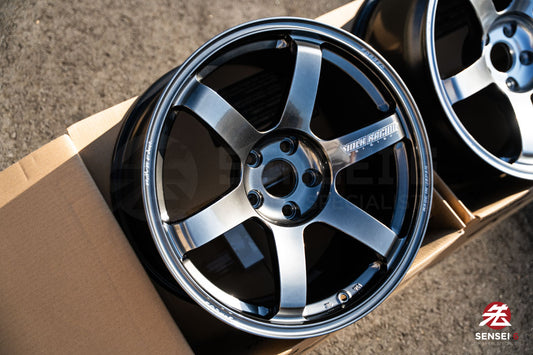 Volk TE37 Saga S-Plus / 18x9.5 +22 / 5x114.3 / Shining Black Metal (HM)