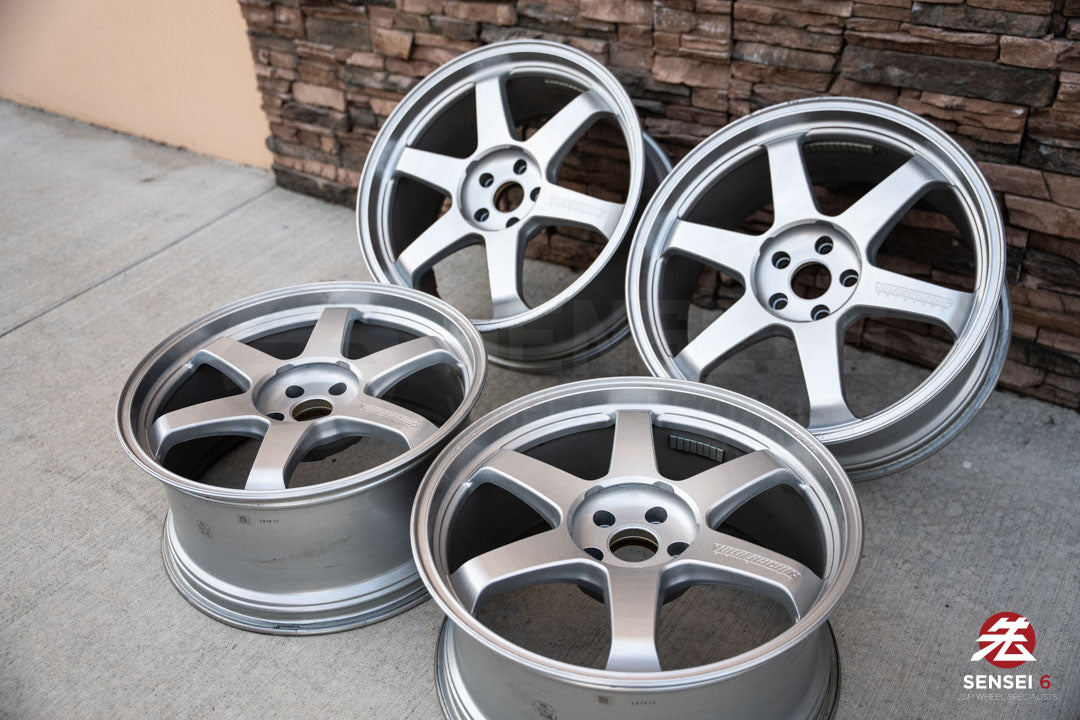 20" Volk TE37 Ultra M-Spec (Used Wheels) / 5x114.3 / 20x9.5 +28 / Diamond Silver