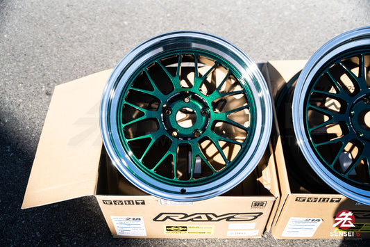 Volk 21A / 18x9.5 +22, 18x10.5 +22 / 5x120 / Racing Green Rim DC (IG)