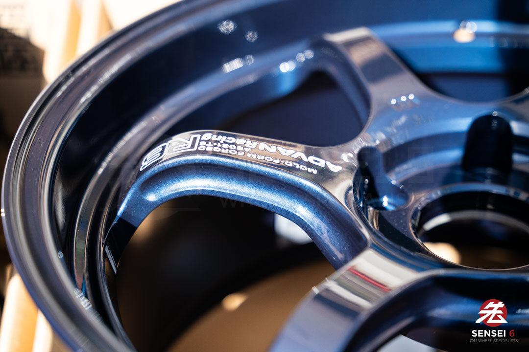 Advan R6 / 18x9.5 +45 / 5x120 / Racing Titanium Blue (TBP)