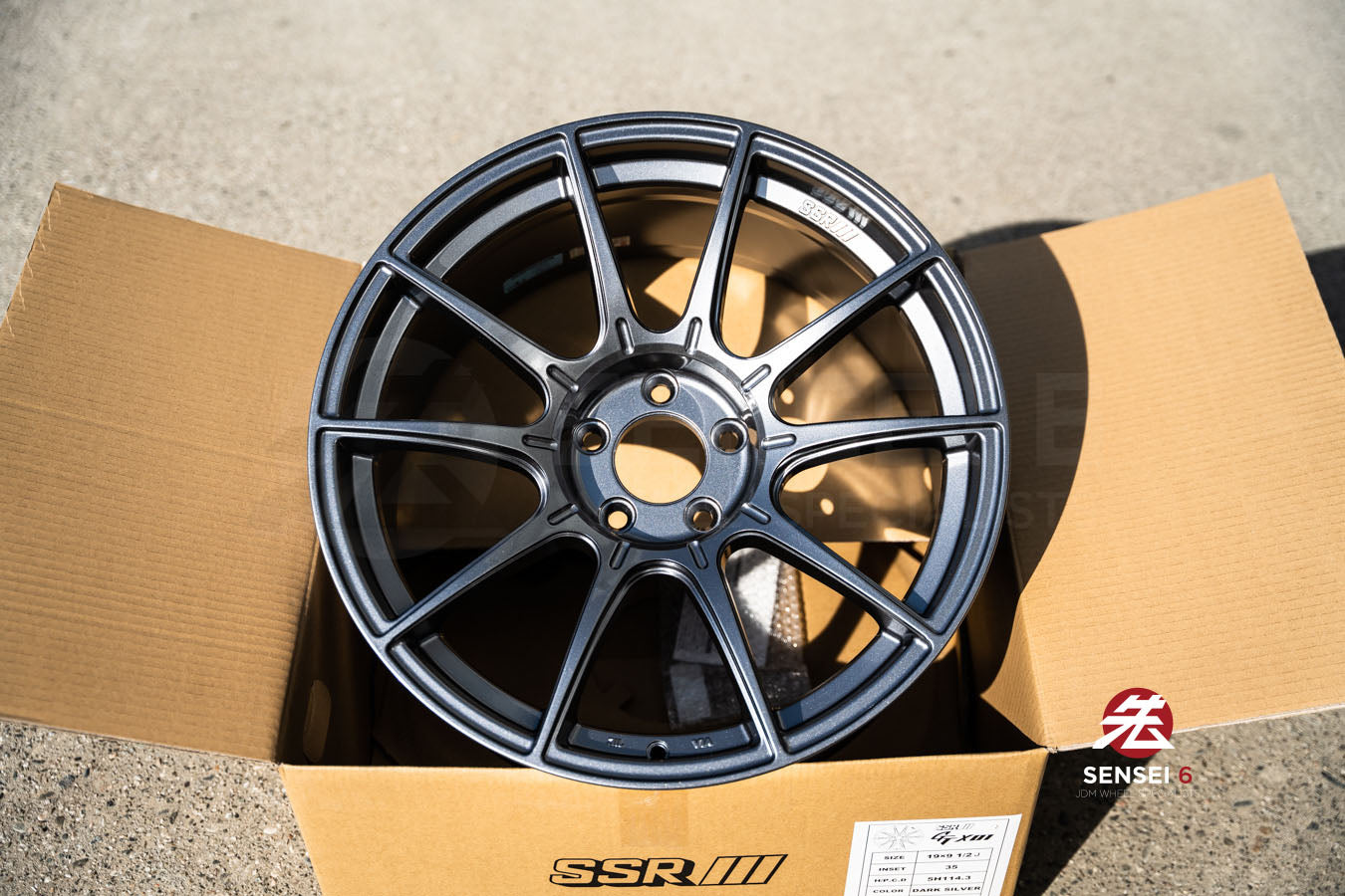 SSR GTX01 / 18x9.5 +15 / 5x114.3 / Dark Silver – Sensei 6 SSR GTX01 / 18x9.5 +15 / 5x114.3 / Dark Silver – Sensei 6