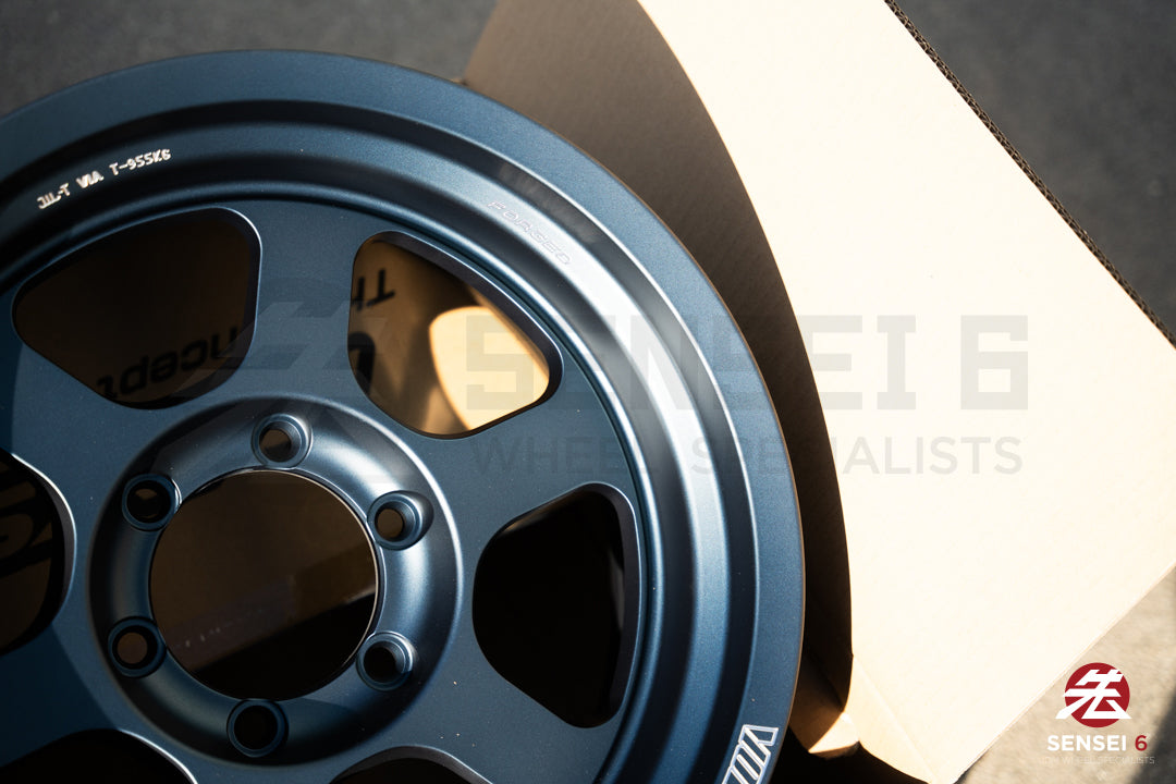Volk TE37XT M-Spec / 17x8.5-10 / 6x139.7 / Azul mate metalizado