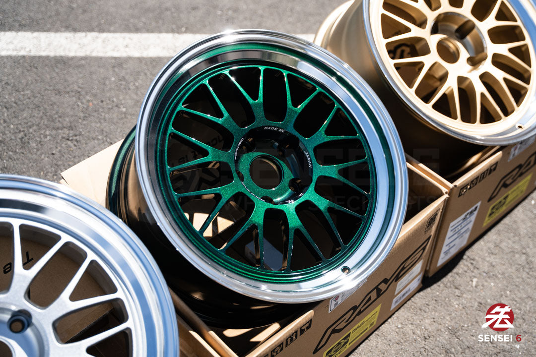 Volk 21A / 18x9.5 +22 / 5x120 / Racing Green Rim DC (IG)