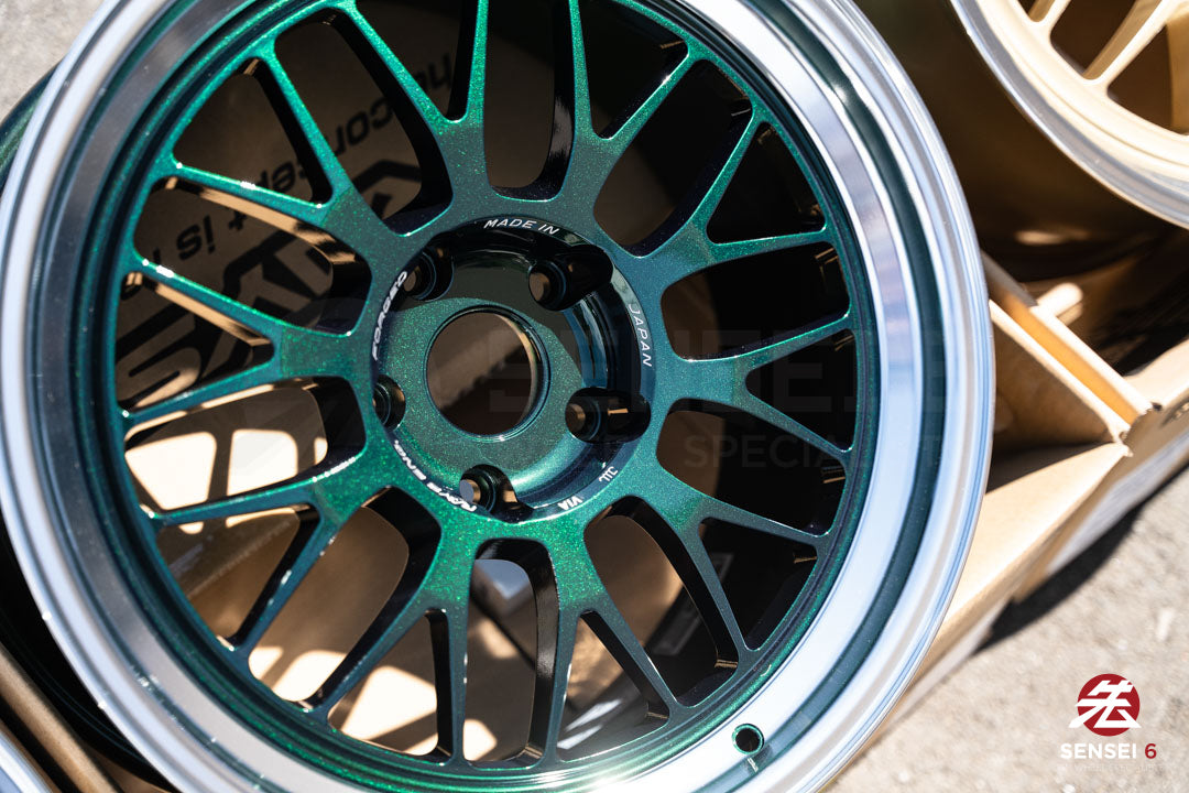 Volk 21A / 18x9.5 +22 / 5x120 / Racing Green Rim DC (IG)