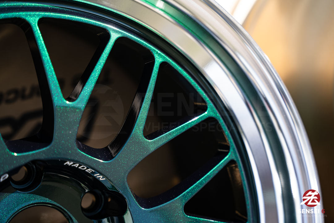 Volk 21A / 18x9.5 +22 / 5x120 / Racing Green Rim DC (IG)