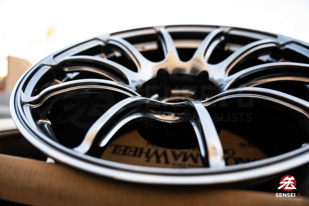 Advan RZII / 18x10 +25 / 5x114.3 / Racing Hyper Black & Ring (HBR)