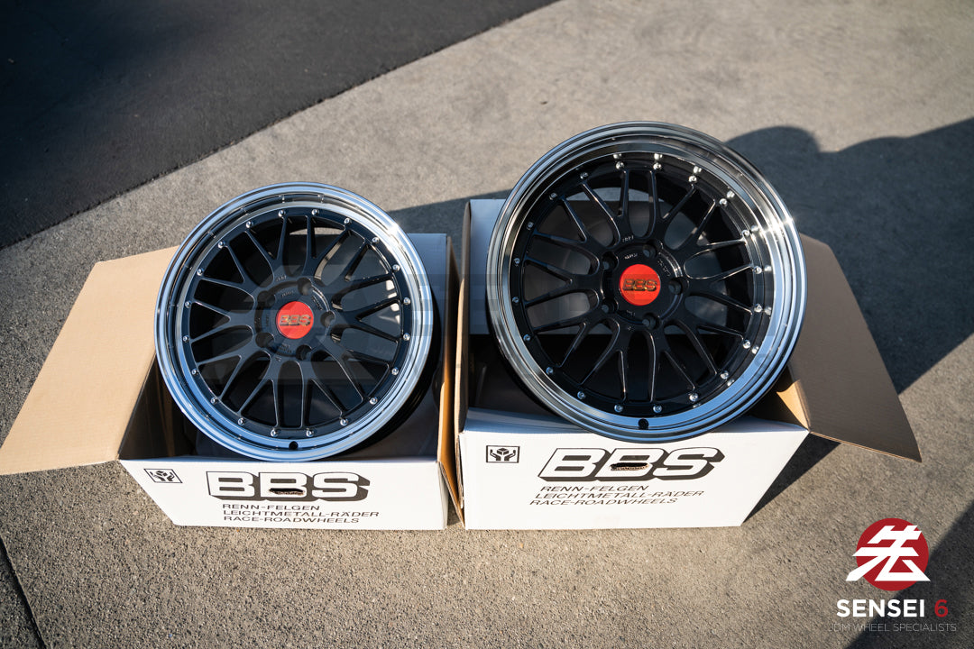 BBS LM / 19x8.5 +50, 19x12 +44 / 5x130 / Negro Azul
