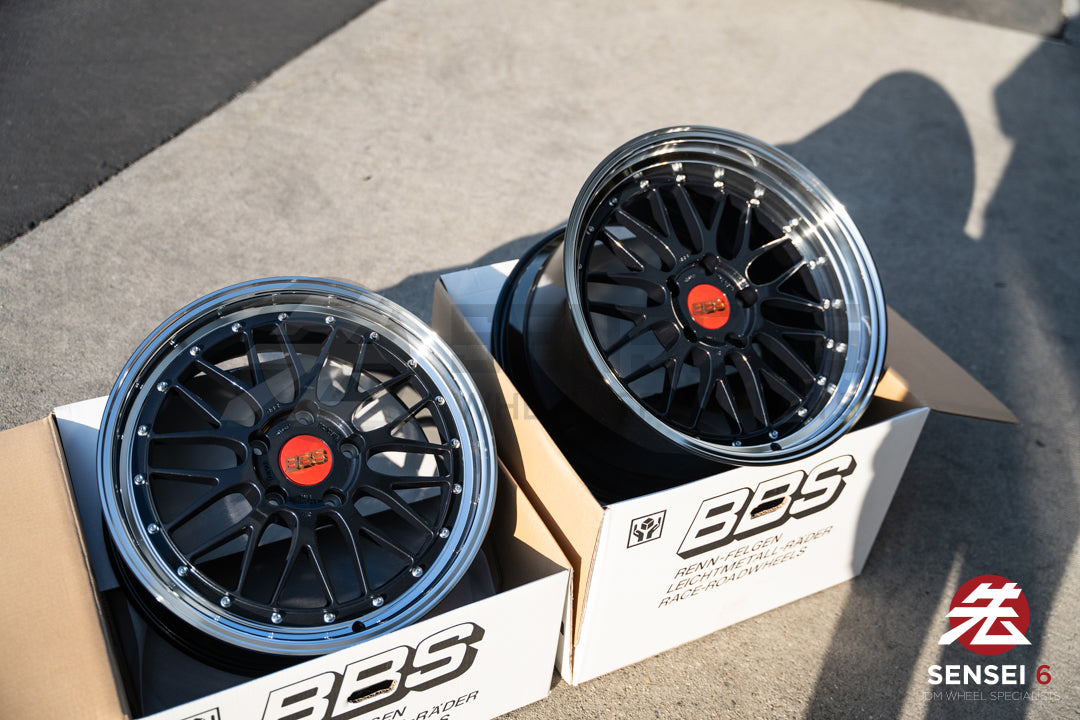 BBS LM / 19x8.5 +50, 19x12 +44 / 5x130 / Negro Azul