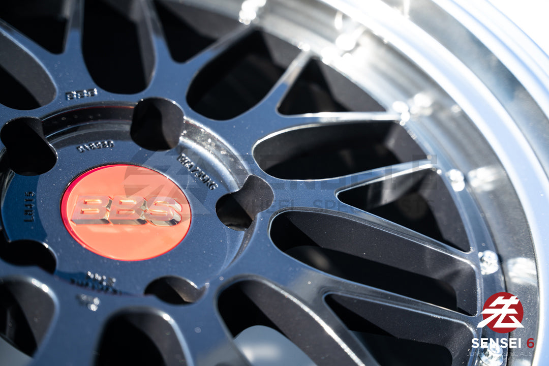 BBS LM / 19x8.5 +50, 19x12 +44 / 5x130 / Negro Azul