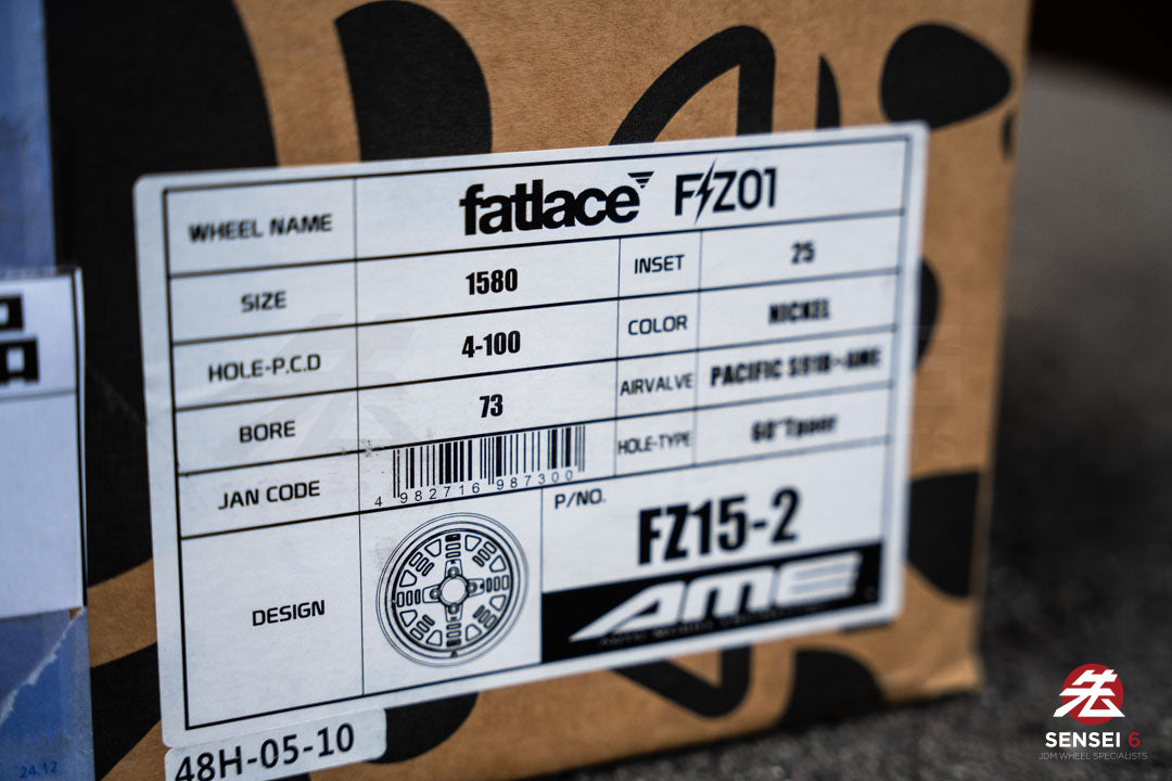 AME Fatlace FZ01 / 15x8 +25 / 4x100 / Nickel