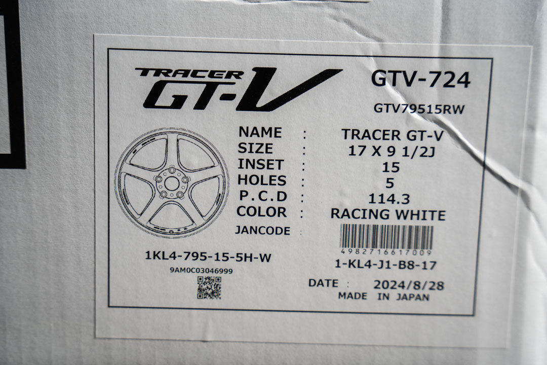 AME Tracer GTV / 17x9.5 +15 / 5x114.3 / Racing White