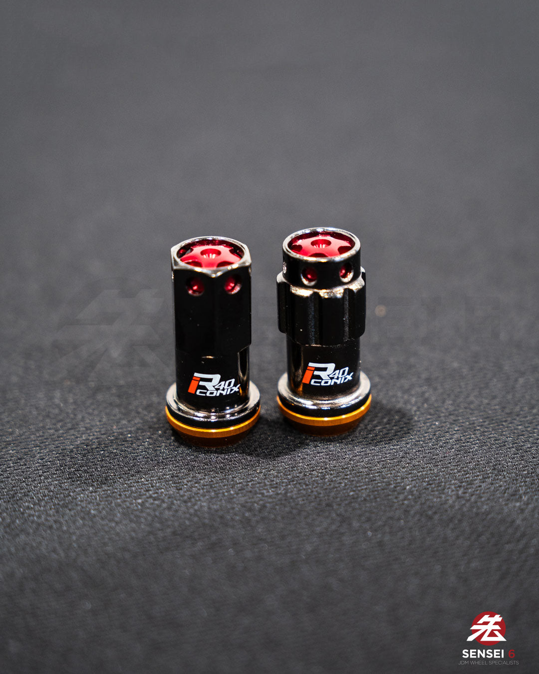 【売り切れ】レイズ デュラナット L37 ストレート ラグ&ロックセット (20個+4個) / M12x1.50 / ブラック