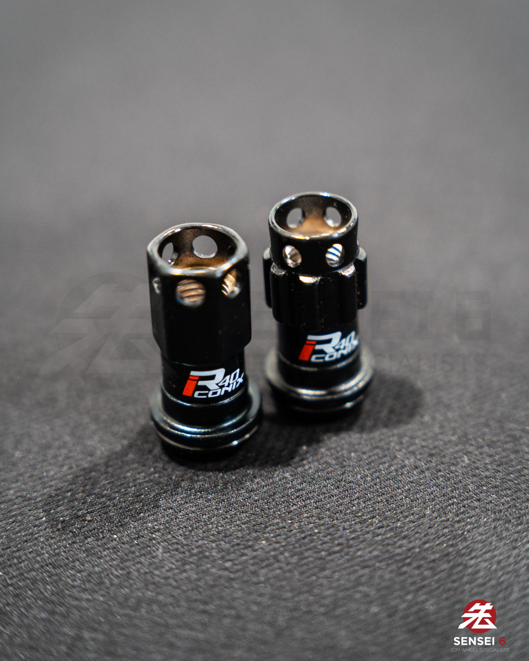 【売り切れ】レイズ デュラナット L37 ストレート ラグ&ロックセット (20個+4個) / M12x1.50 / ブラック