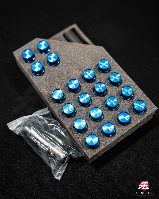 【在庫あり】レイズ デュラナット L37 ストレート ラグ&ロックセット (20個 + 4個) / M12x1.50 / ガンメタリック