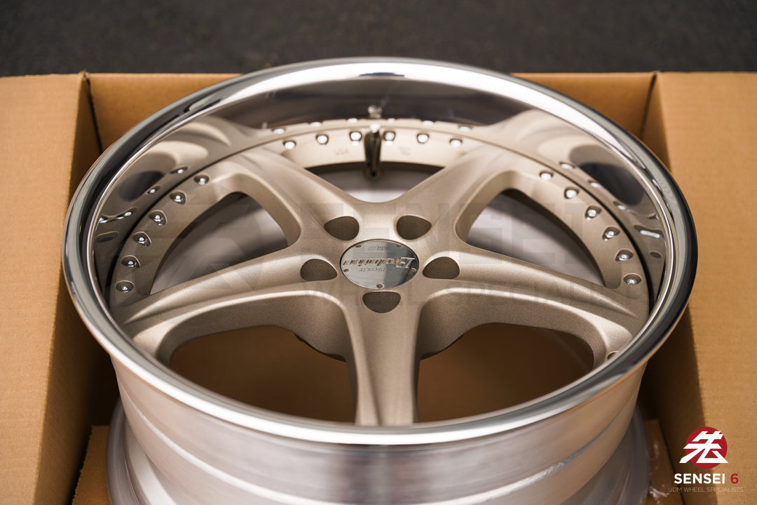 Llantas SSR GPO Decolte Evolution de 17" (usadas) / 5x100 / 17x8,5 +22 / Blanco satinado dorado