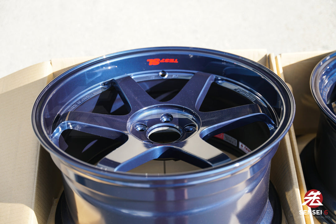 Volk TE37SL / 19x9.5 +22, 19x10.5 +35 / 5x112 / Mag Blue (BL)