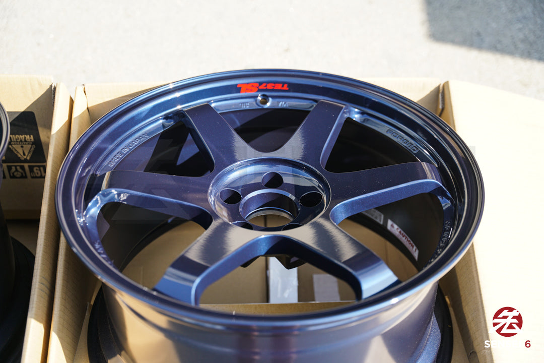 Volk TE37SL / 19x9.5 +22, 19x10.5 +35 / 5x112 / Mag Blue (BL)
