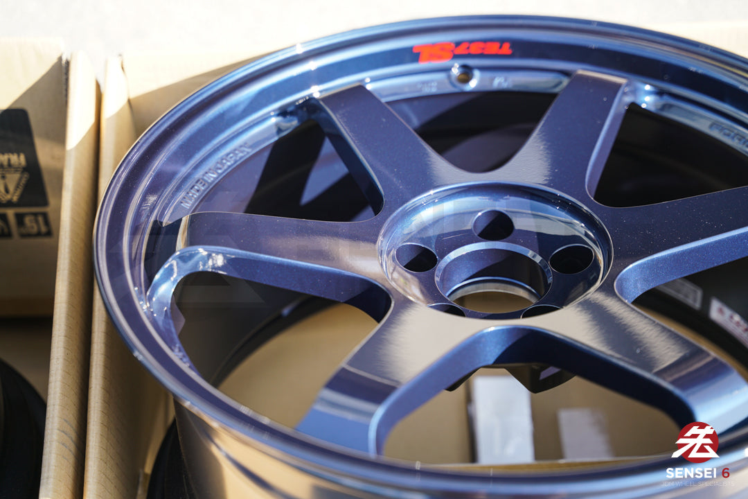 Volk TE37SL / 19x9.5 +22, 19x10.5 +35 / 5x112 / Mag Blue (BL)