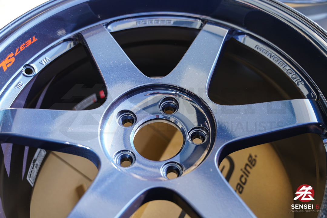 Volk TE37SL / 19x9.5 +22, 19x10.5 +35 / 5x112 / Mag Blue (BL)