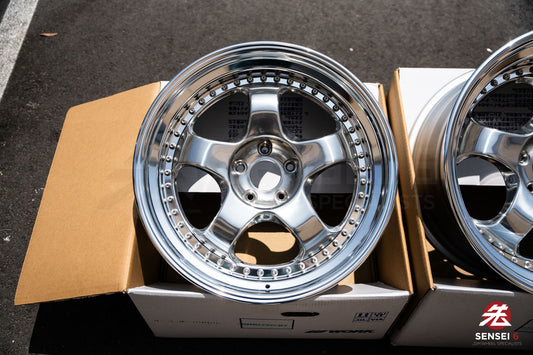 Work Meister S1 3P / 19x9.5 +5, 19x10.5 -3 / 5x114.3 / Buff Finish (PP)
