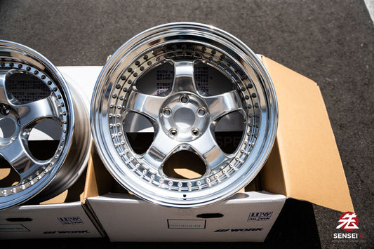 Work Meister S1 3P / 19x9.5 +5, 19x10.5 -3 / 5x114.3 / Buff Finish (PP)