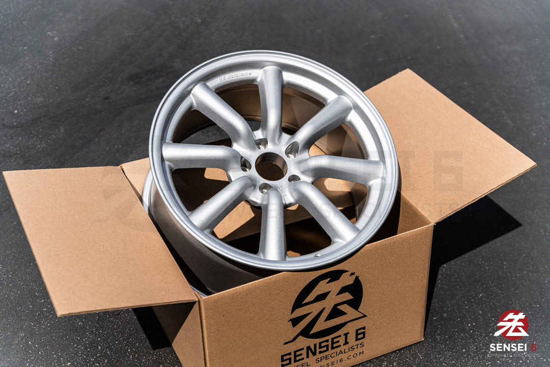 Ruedas RS Watanabe F8 de 19" (usadas) / 19x9,5 +30, 19x10,5 +25 / 5x114,3 / Plateado metalizado